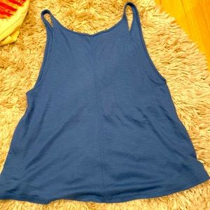 Free people blue flowy tank